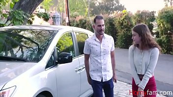 Teen Whore Stepdaughter Will Do Anything For A Car, Even