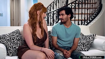 Curvy stepmom shows stepson how to fuck