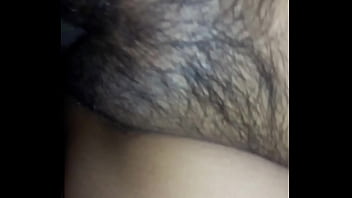 Sticking my wife's cock b.