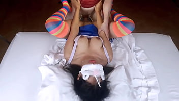 Cute with big natural tits and tight pussy is fucked