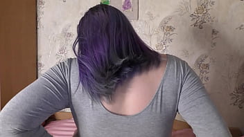 Thick teen girl do a POV femdom facesitting for you