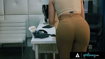 GIRLSWAY - Femdom Boss Casey Calvert Strap-On Dominates Assistant Anna