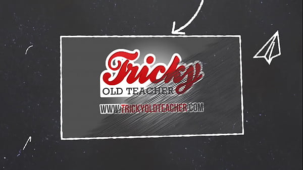 Tricky Old Teacher - Lazy student sucks her way to