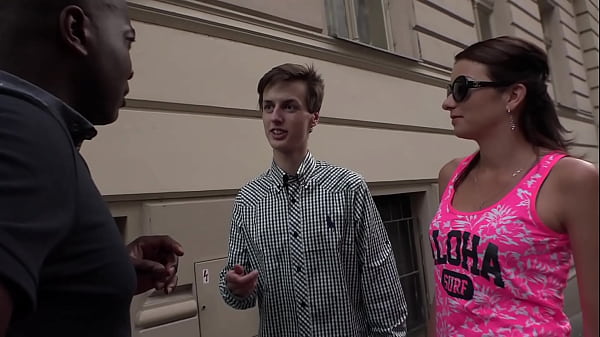 A poor guy watches his wife's ass and pussy being