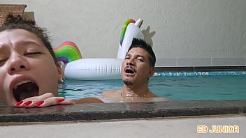 NYMPHO ACTRESS FUCKING IN THE POOL WITH ACTOR DURING BREAK