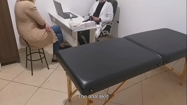 Real urologist performs an anal exam and cures her with