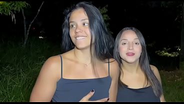 A couple of adventurous and horny young women go to