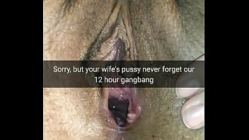 Snap chat cheating  slutty wife  bareback sex 