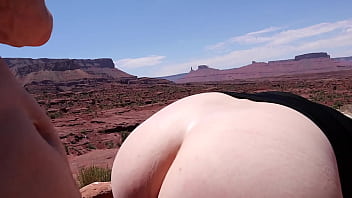 An Outdoor Encounter in Moab Cheetah Adora Rides Dick Outside