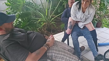 Cuckold Friend fucking my wife while i jerk of and