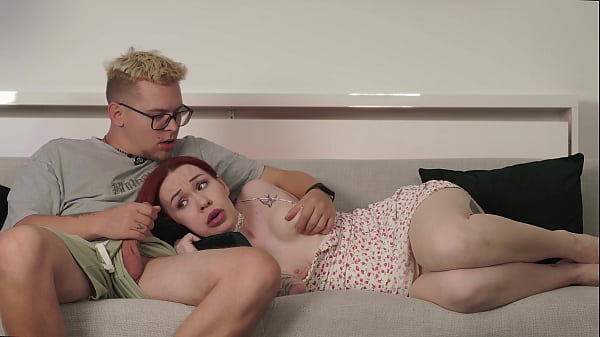 Oral creampie! Stepson surprised Step Mom with his big cock