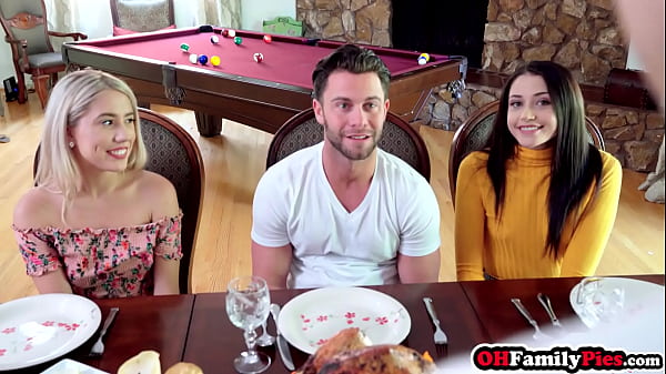 Big cock fucked two naughty babes Avi Love and wet