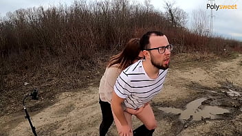 My bitch screamed loudly so she ate her cum) (pegging,