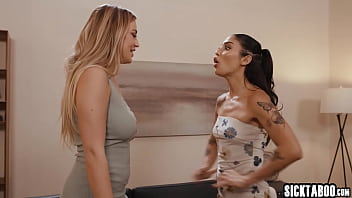 Big tits lesbian fucks wet big ass babe and hot