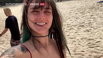 I was walking along the beach and we decided to