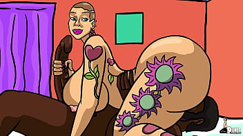 Curvy Stripper fucks her big cock lawyer.