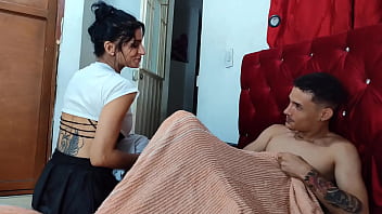 Hot Latina stepmother keeps fucking her big-dicked stepson