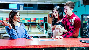Using My Girlfriend and Her Stepmom During Our Bowling Play