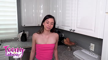 Caught On Our Bed Amber Angel Fingers Her Teen Pussy