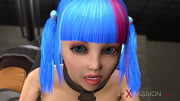 Cuffed girl with big boobs gets fucked by sci-fi soldier