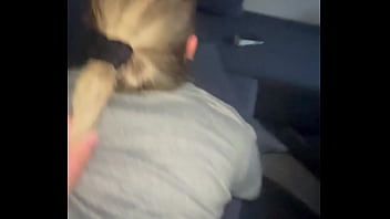 Creampie &icirc;n pussy, Young stepmom sucks him good and then