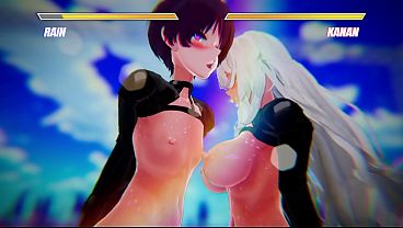 Lesbat Nipple battle