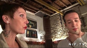 Big titted and tattooed french mature gets her tight ass