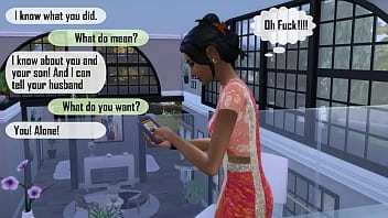 Step Mother caught while fucking her son. Neighbor fucks step