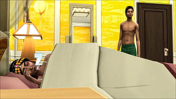 Indian step mom shares her bed with her stepson after