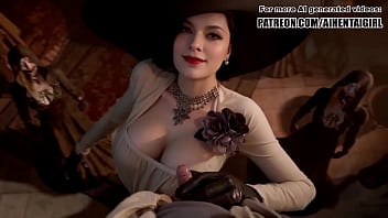 Resident Evil Lady Dimitrescu cosplay Jerking you off | Uncensored