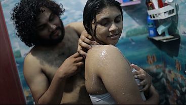 Horny Desi Bhabhi Enjoying in Steamy Shower