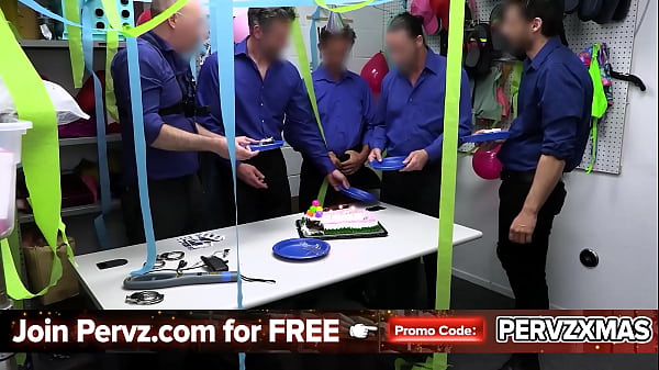 Passing Around the Little Blonde Shoplyfter Until She Learns Her