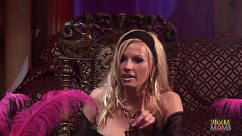 Summoning the demonic blonde milf turns into an anal group