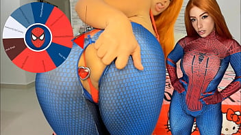 Mary Jane from spider man cosplay feat the wheel of