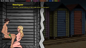 She found the exhibitionist again, got on her knees and