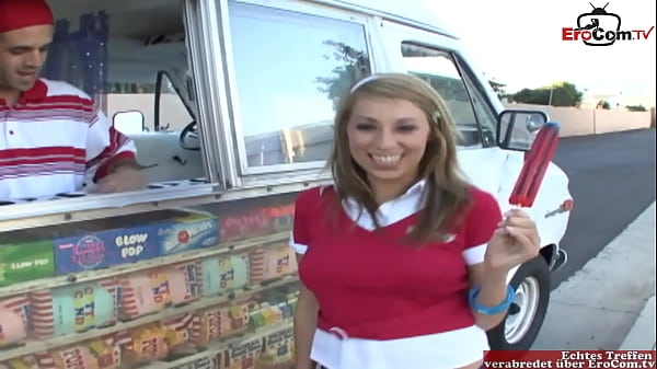 Teen student pick up at the street for sex in