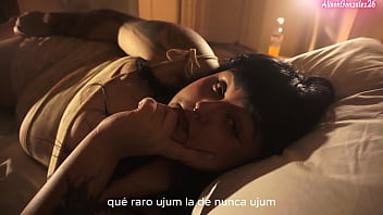 My stepbrother detonates my throat with his cock after playing