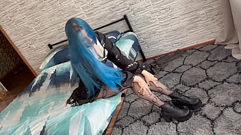 Anal fucking of a pretty girl with her neighbor. Big