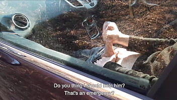 Youtube Blogger Caught a Guy Jerking off in a Car