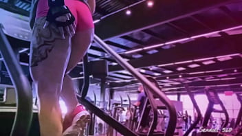 SUPER HOT GIRL SWEATED FITNESS / FUCKED BY A STALLION