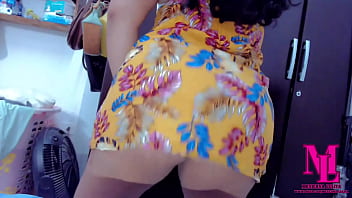 My step cousin sucks my cock after recording a tiktok