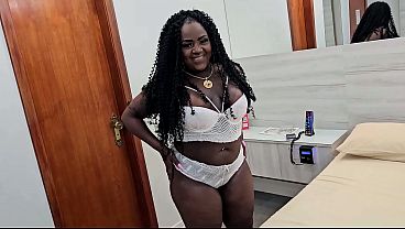 First time for the big black girl, already giving anal