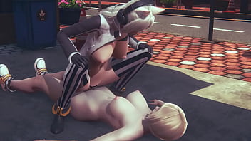 Futanari Hentai 3D Uncensored - Omura hardsex at the street