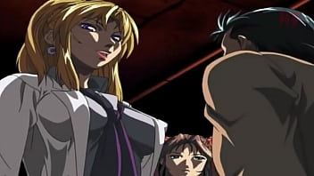 Blonde girl riding very rich with a teacher