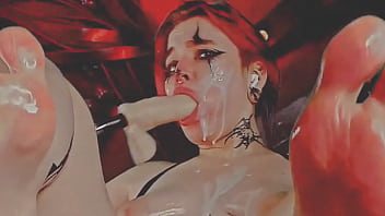 I was flooded with cum and fucked in 2 dildos