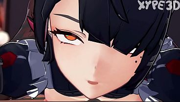 Ellen Joe gets fucked by her friend Futa.