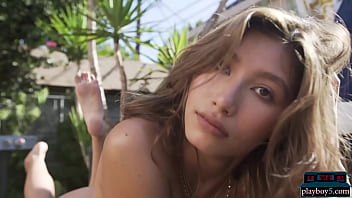 Curvy Middle Eastern model Dominique Lobito looks amazing naked for