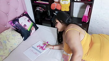 Stepdad fucks stepdaughter at home while her mother is not